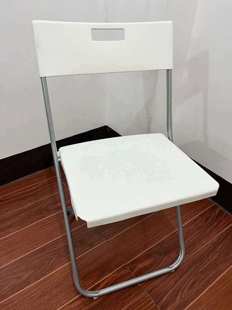 IKEA Gunde Folding Chair (White) Buy 1 Take 1 on Carousell