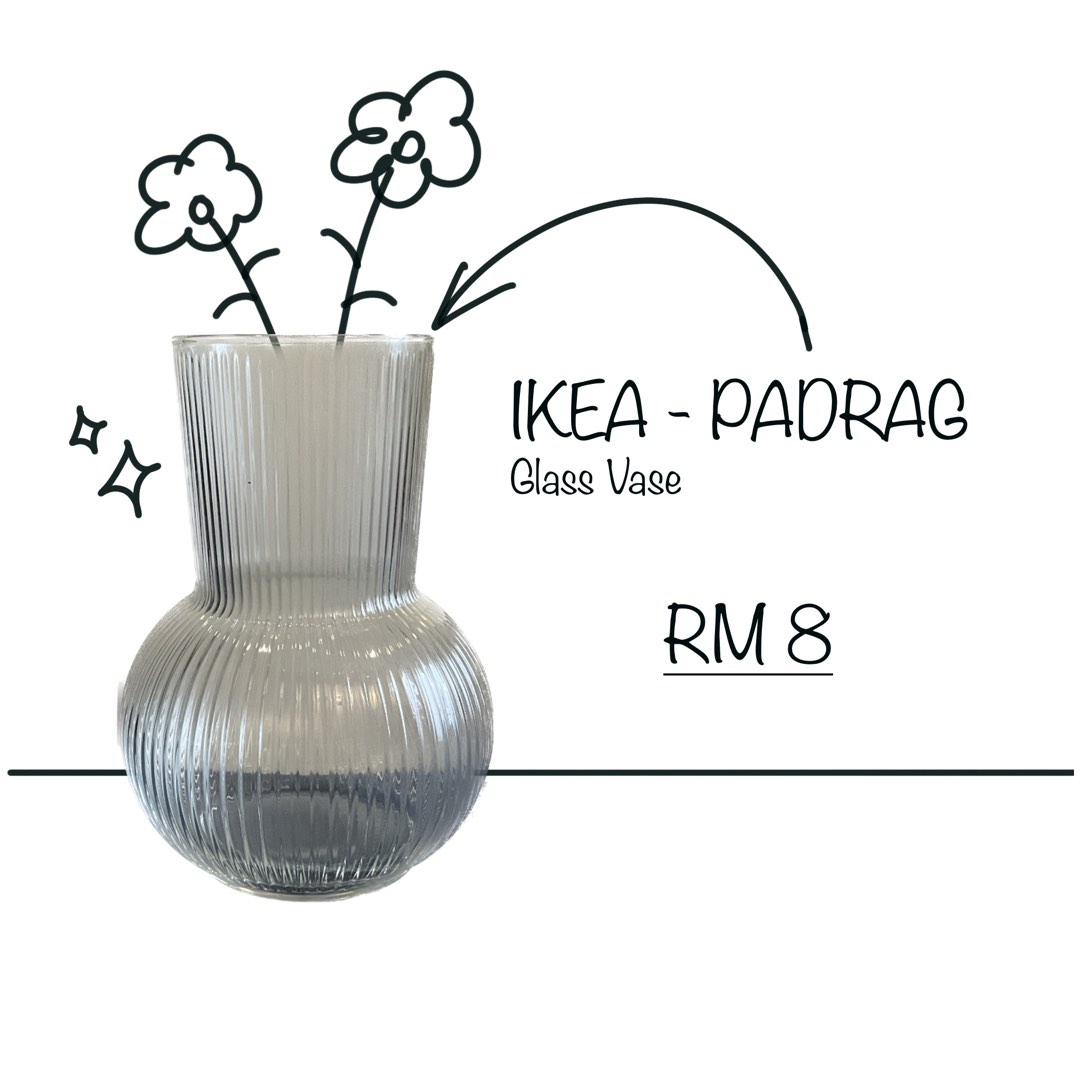 IKEA PADRAG (Vase), Furniture & Home Living, Home Decor, Vases