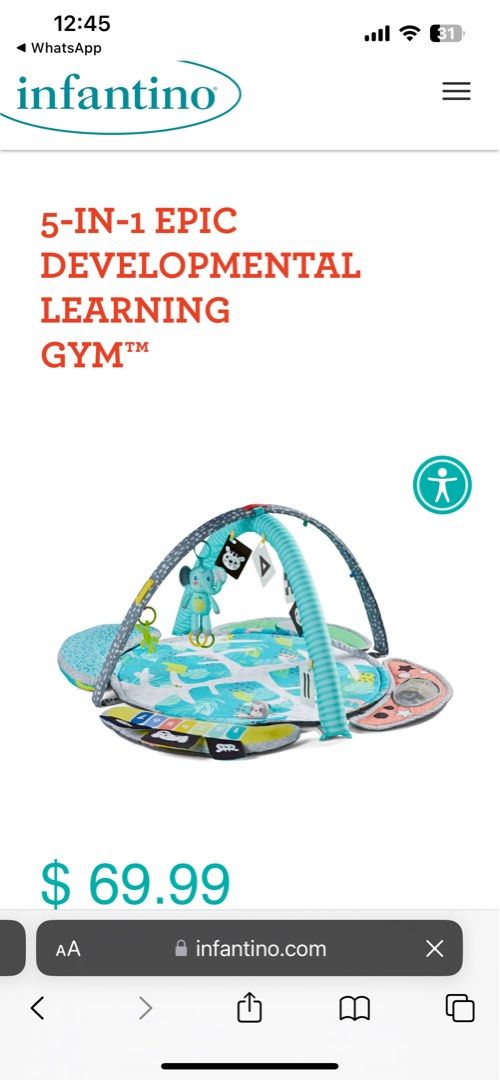  Infantino 5-in-1 Epic Developmental Learning Gym - 3