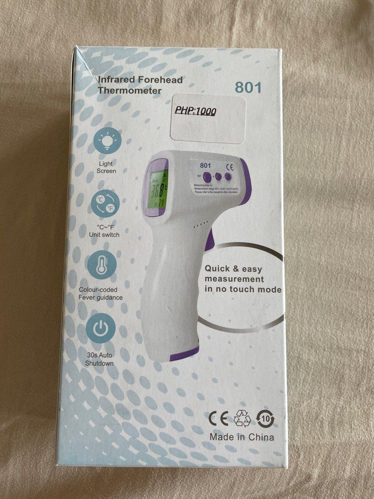 Infrared thermometer (Category: Thermometers) located in Pasig City. Submitted by modelrunway (Listing ID 1247748000, Image 1). Description: Selling for half the price! Bought it for 1,000 pesos used once for my daughter’s project. .