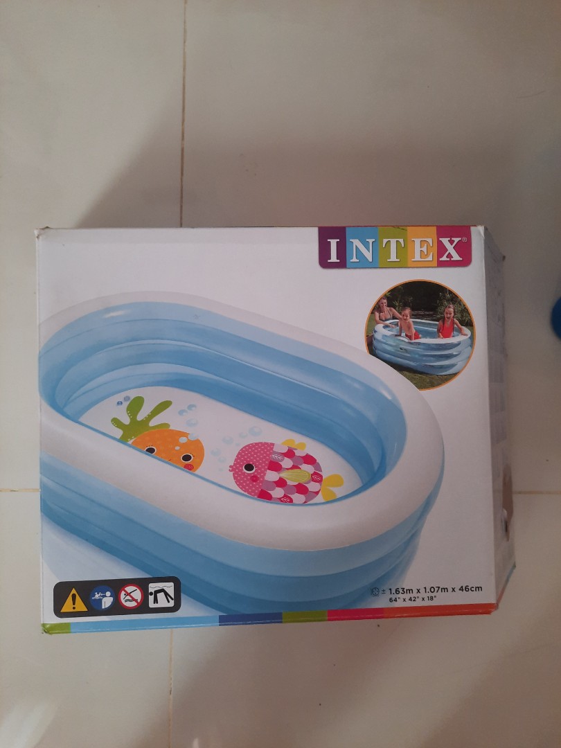INTEX　kids　Inflatable　Pool　Infant　Kids,　kids　pool,　Babies　Playtime　on　Carousell