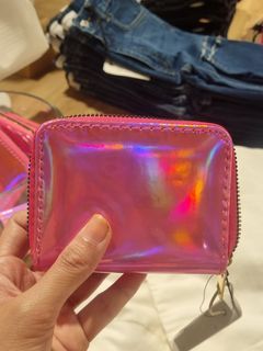Iridiscent pink wallet f21