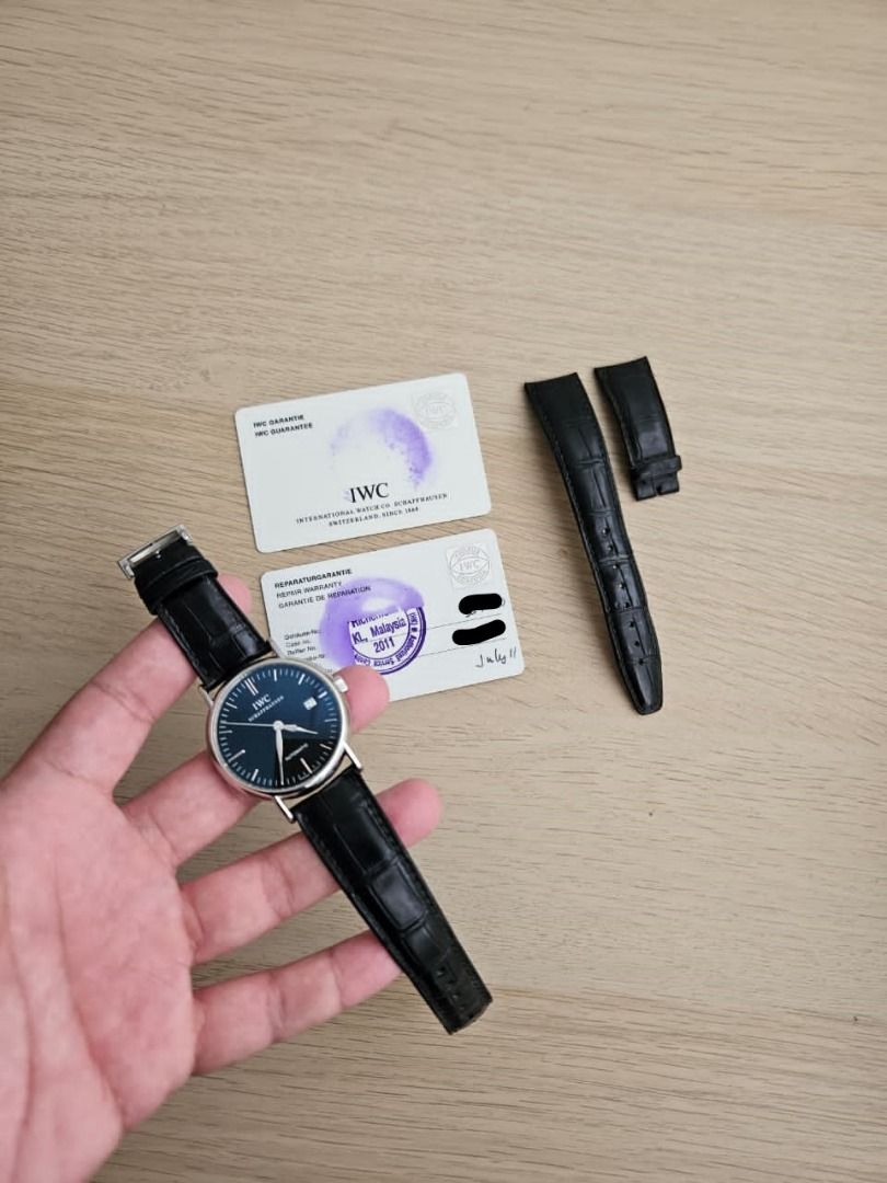 IWC Portofino IW3563 Black 39mm Auto Luxury Watches on Carousell