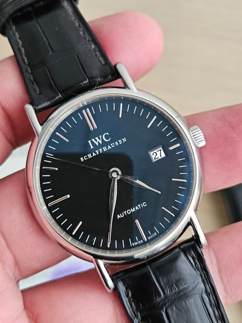 IWC Portofino IW3563 Black 39mm Auto Luxury Watches on Carousell
