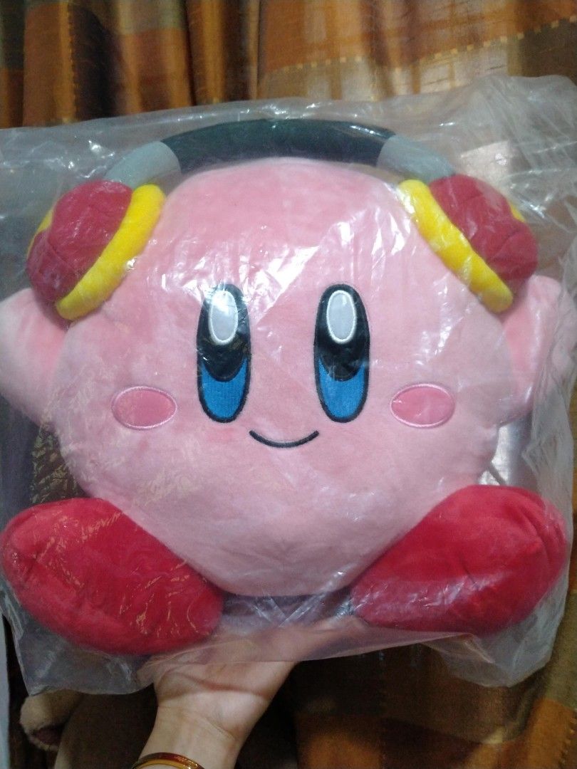 Kirby headphone jumbo plush on Carousell