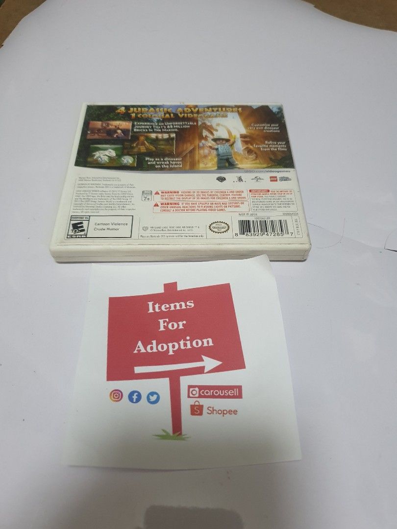 Jurassic world nintendo 2025 ds