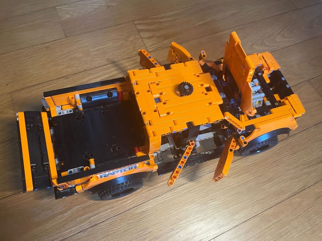 Lego orange truck store