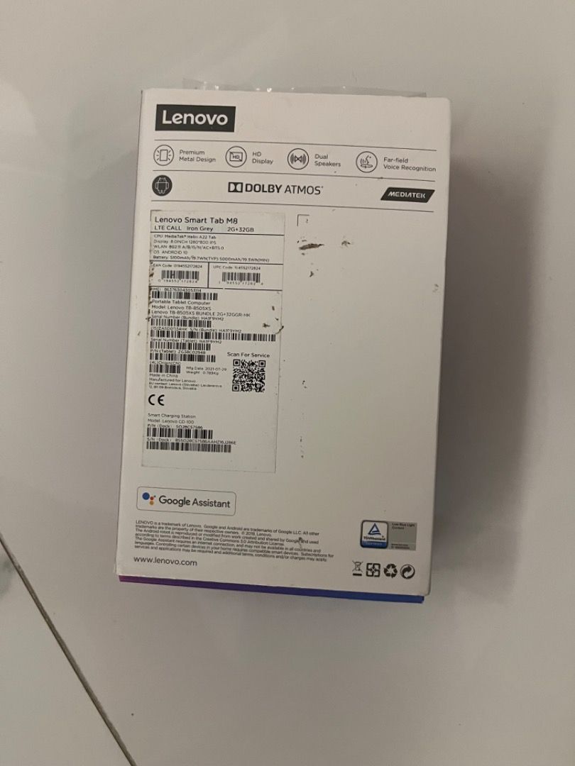 Lenovo smart tab m8 Google assistant, 手提電話, 平板電腦, 平板電腦