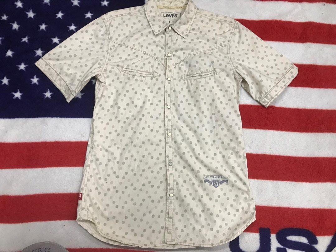 Levi's snap button shirt cheap