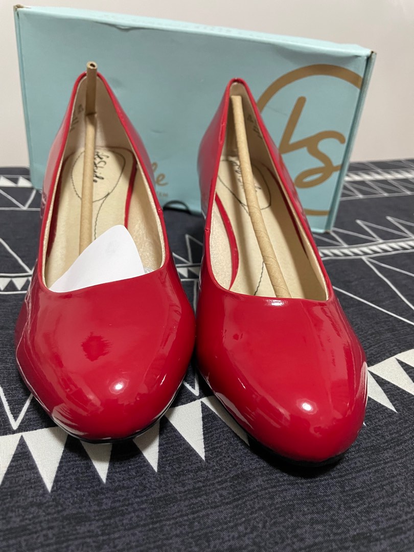 Life Stride red shoes size 8 and 1 2 Women s Fashion Footwear Heels on Carousell