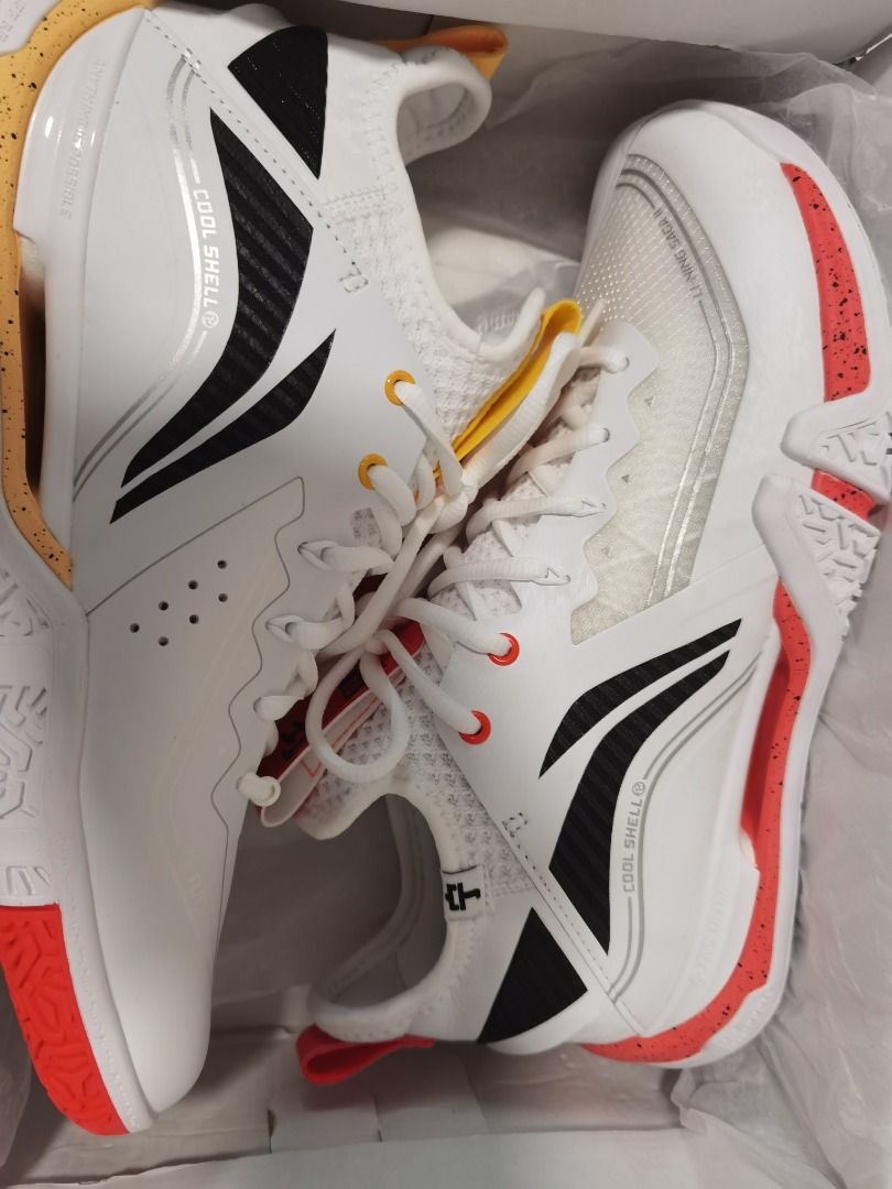 LI NING SAGA II PRO PROFESSIONAL BADMINTON SHOES STANDARD WHITE AYAT003 TF 02PRO