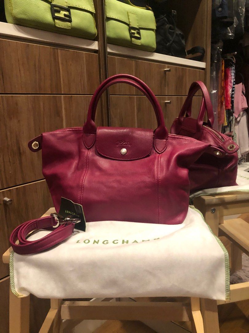 Longchamp cuir pink top