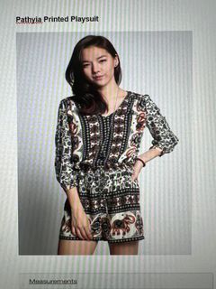 Love Bonito Pathyia Printed Playsuit