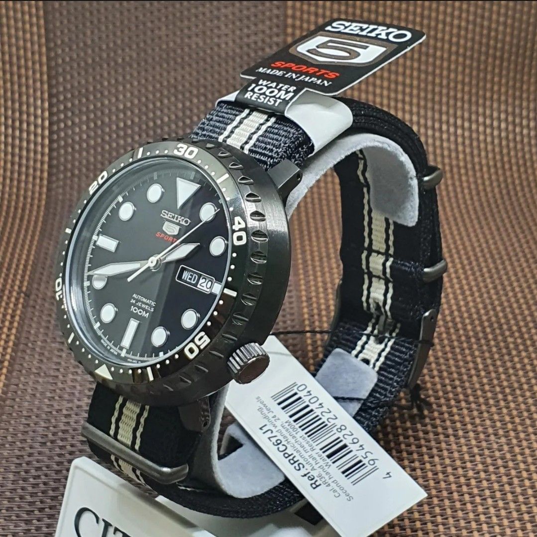 Lowest Price Seiko 5 Sports SRPC67 Men s Automatic Black Dial
