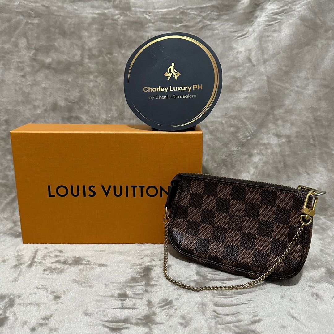 LV Pochette Damier Ebene Authentic, Luxury, Bags & Wallets on Carousell