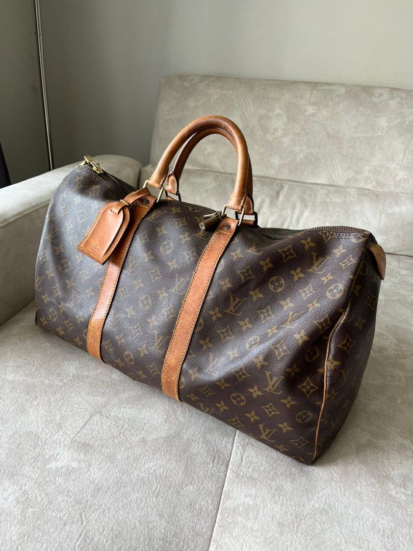 Louis Vuitton, Bags, Louis Vuitton Lv Travel Carryon Keepall Bandouliere  45 Duffel Bag Asis