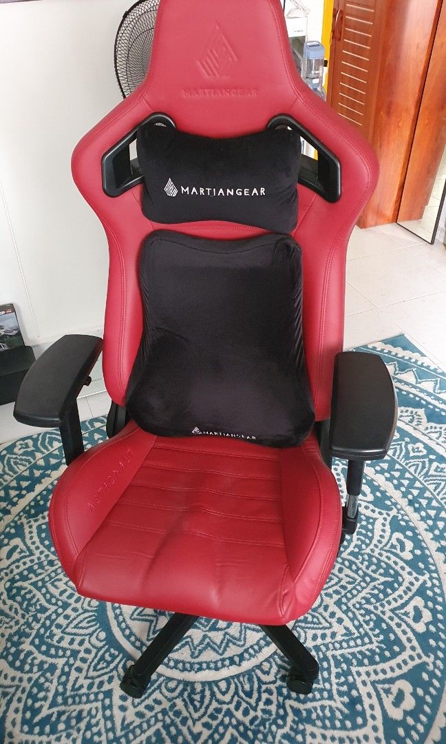 Gaming Chair Martiangear Astronaut Burgundy Red, Furniture Home
