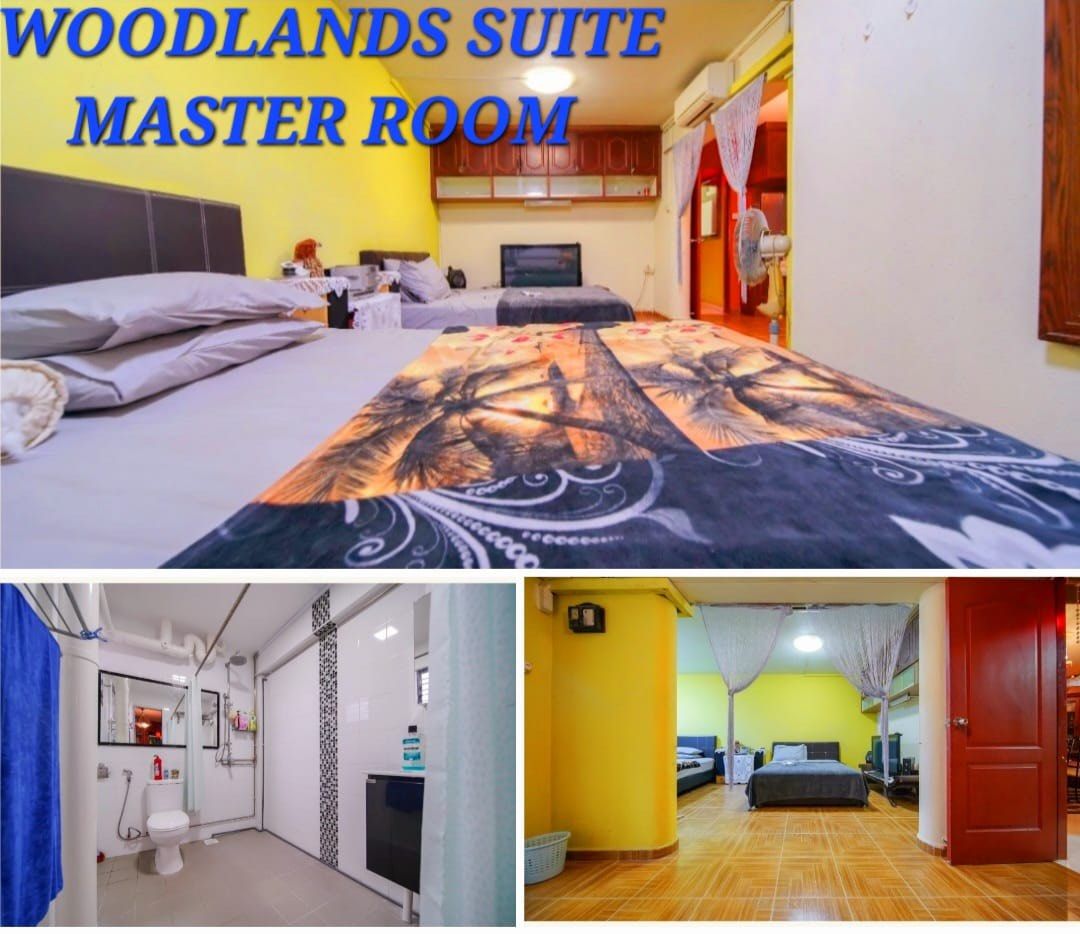 Master Room Rental near Marsiling MRT, huge room perfect for 3pax, own