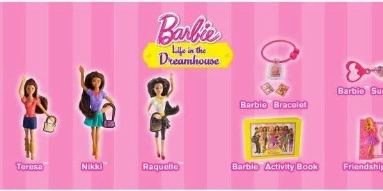 McDonald s Happy Meals Toys Barbie Life in the Dream house