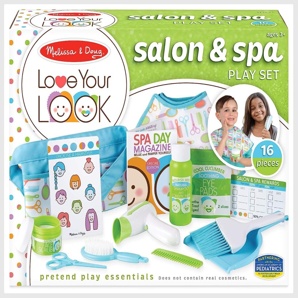 Melissa Doug Love Your Look Salon Spa Play Set Hobbies