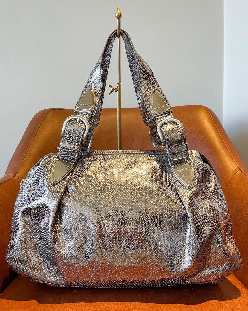 Michael kors pewter best sale handbag