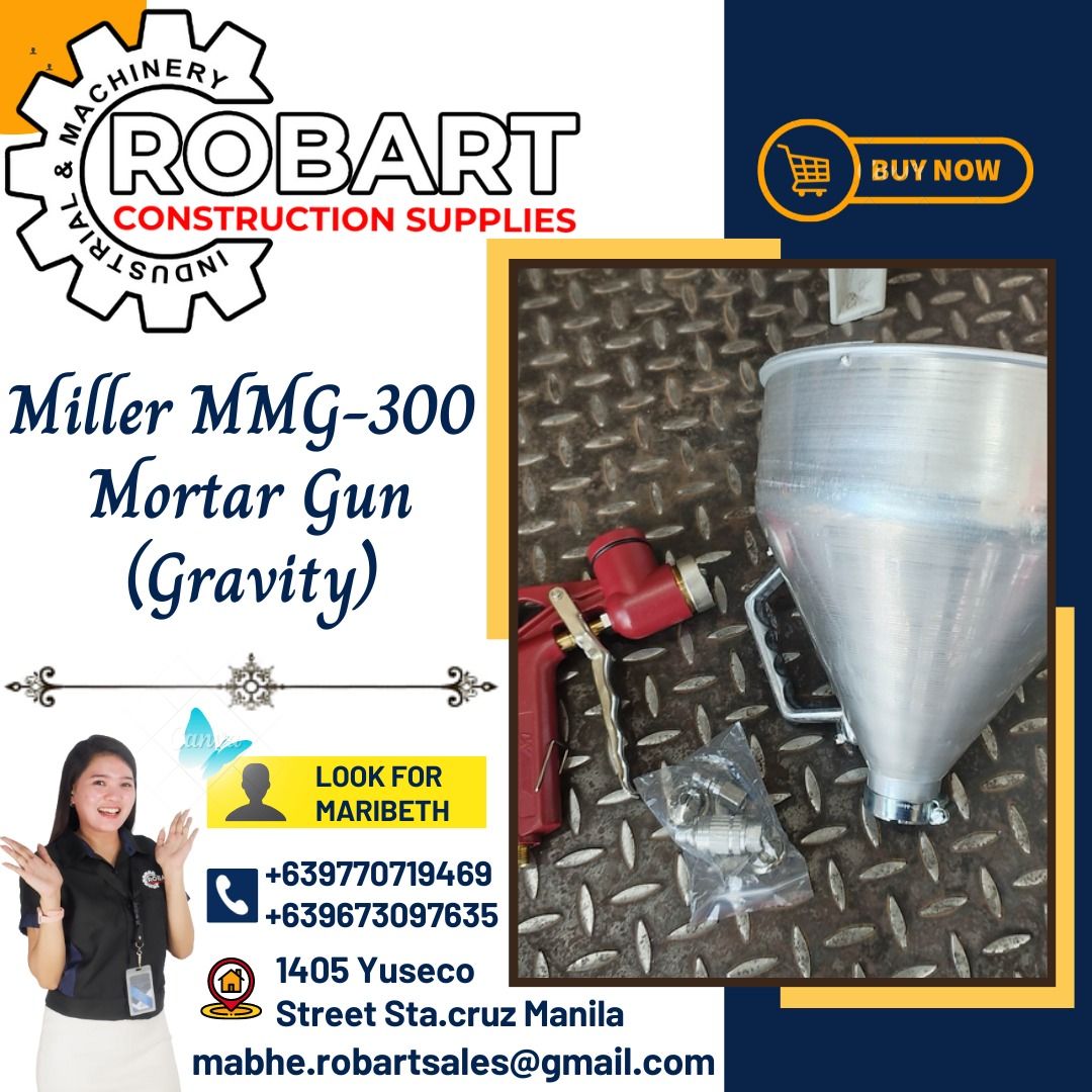 Miller MMG300 Mortar Gun (Gravity), Commercial & Industrial
