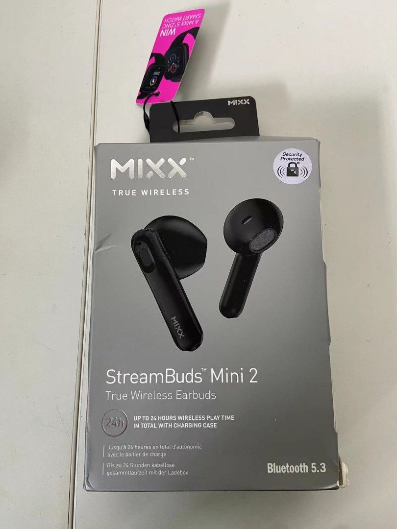 MIXX StreamBuds Mini2, Bluetooth earphone. Brand new.(full package