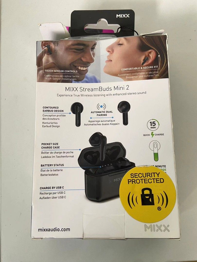 MIXX StreamBuds Mini2, Bluetooth earphone. Brand new.(full package