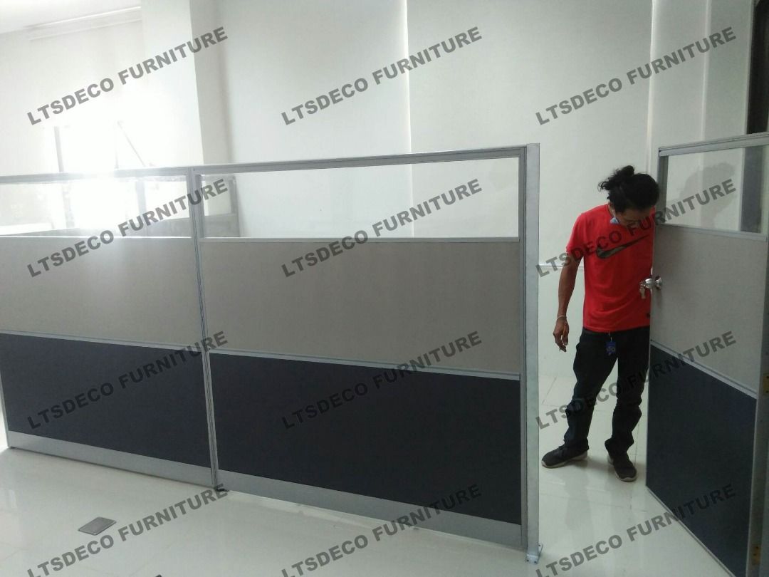MODULAR PARTITION HIGH PANEL WITH DOOR OFFICE FURNITURE AND PARTITION ...