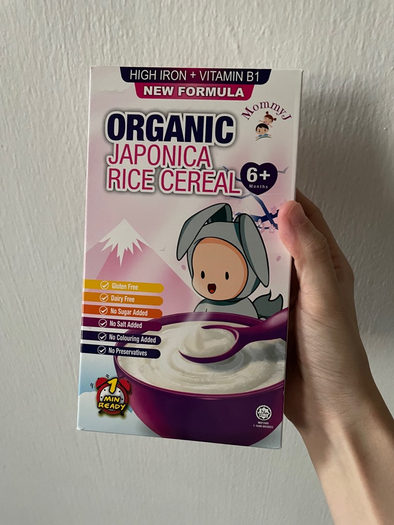 MommyJ Organic Rice Cereal Japonica 6+months 160g, Babies & Kids