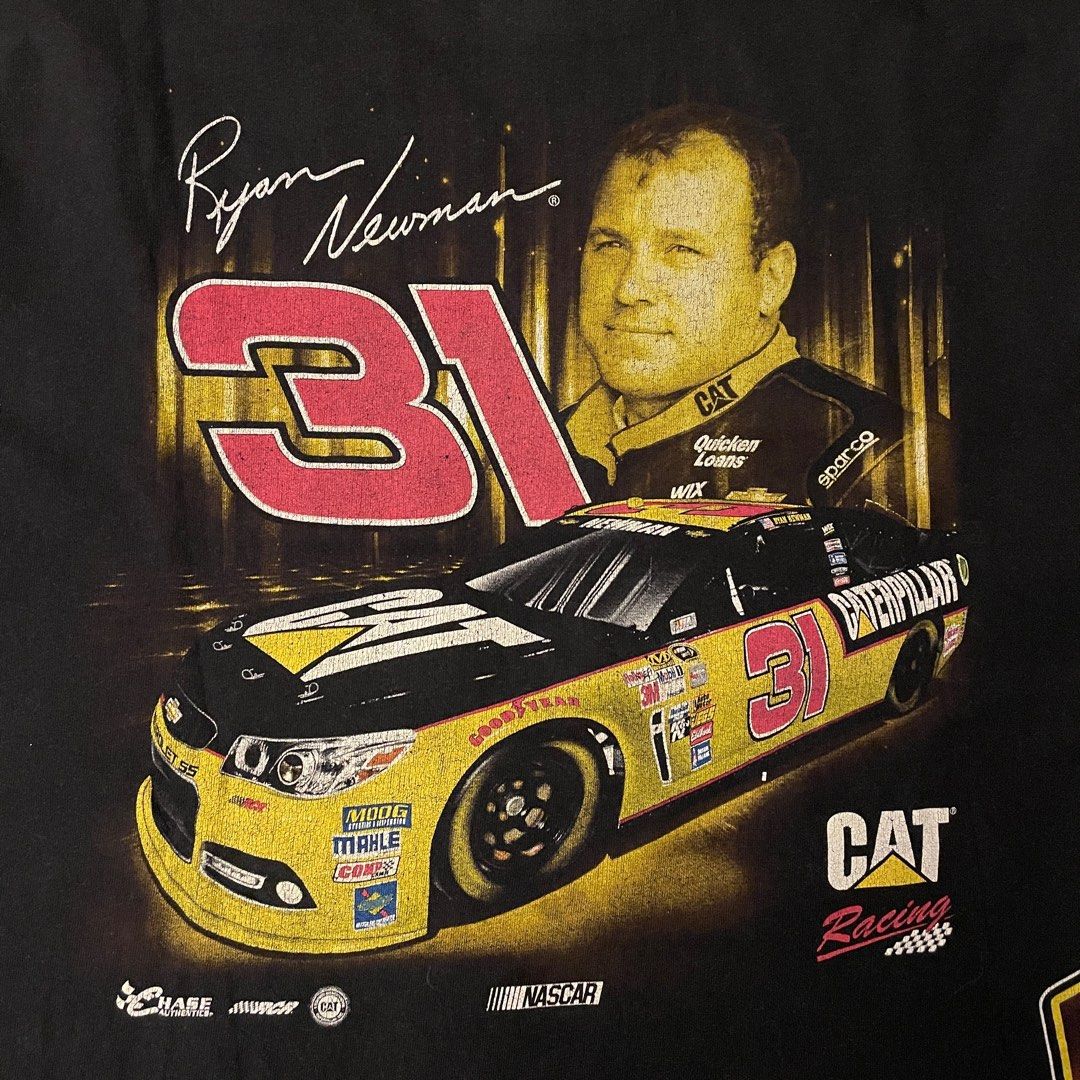 Nascar x Caterpillar Racing Ryan Newman Mega Print Wrap Around Shirt on ...