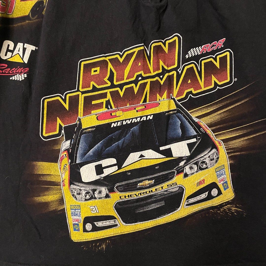Nascar x Caterpillar Racing Ryan Newman Mega Print Wrap Around Shirt on ...