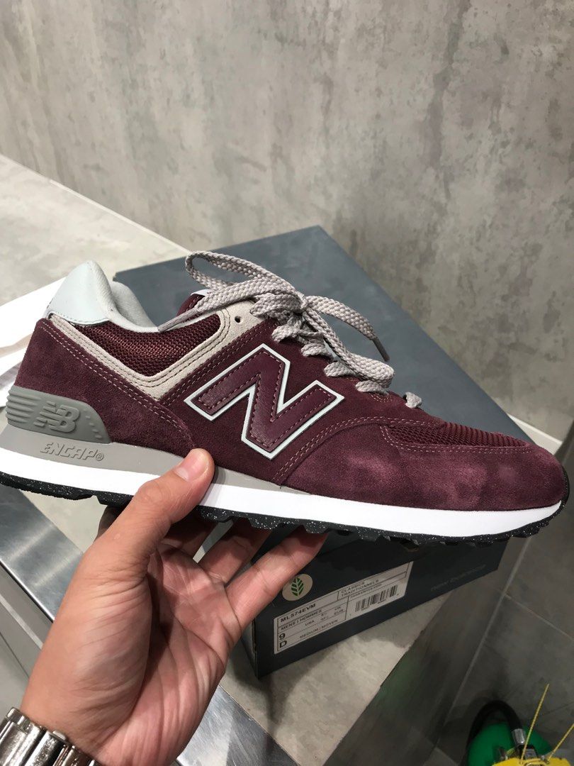 Burgundy new balance junior sales
