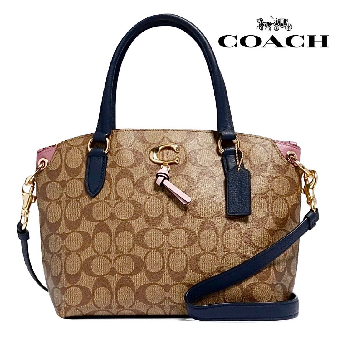 Remi satchel in signature canvas outlet