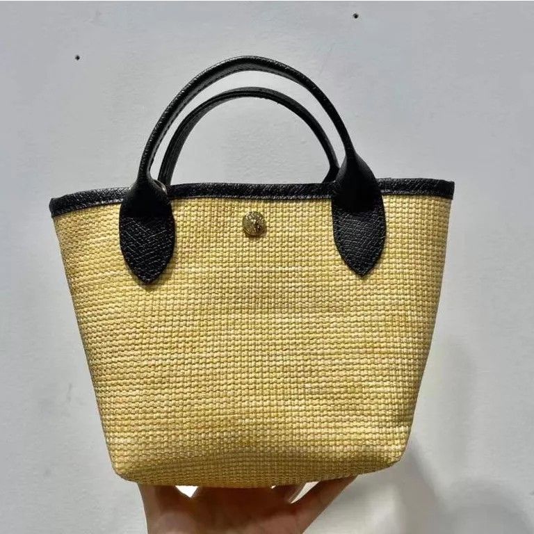 New Longchamp Original Straw Design Le Pliage ParisSaintTropez Mini