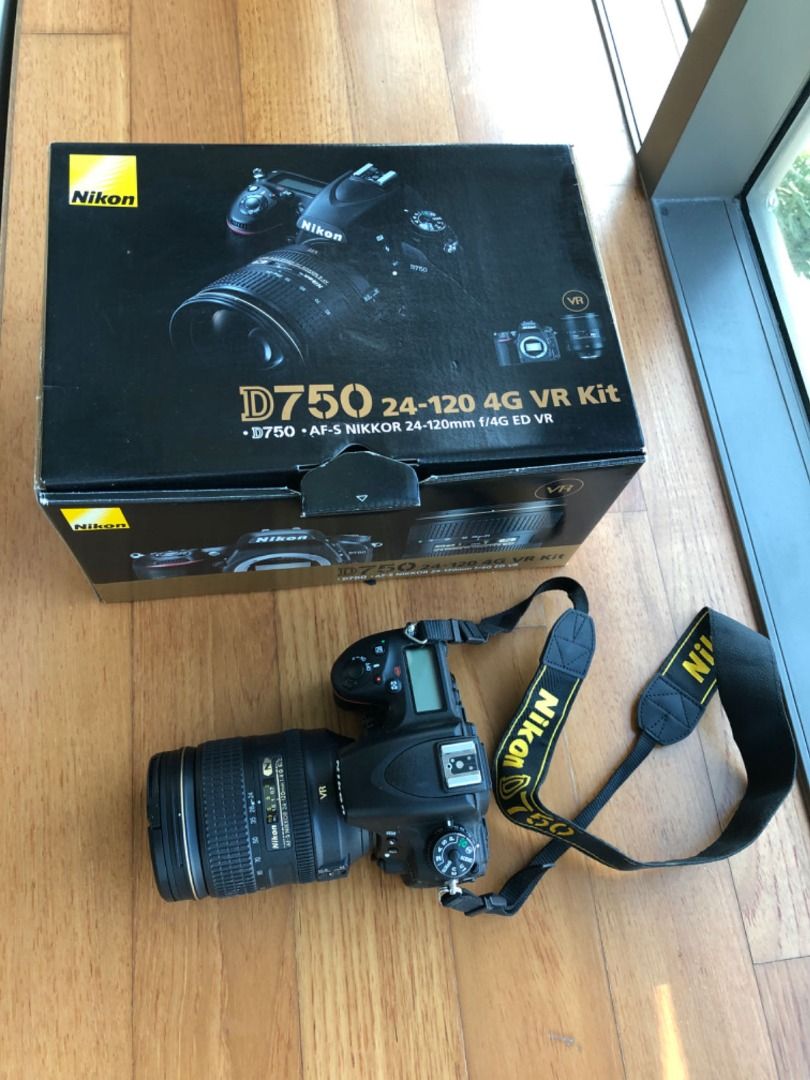 Nikon D750 Full Kit 24-120 4G VR, Photography, Cameras on Carousell