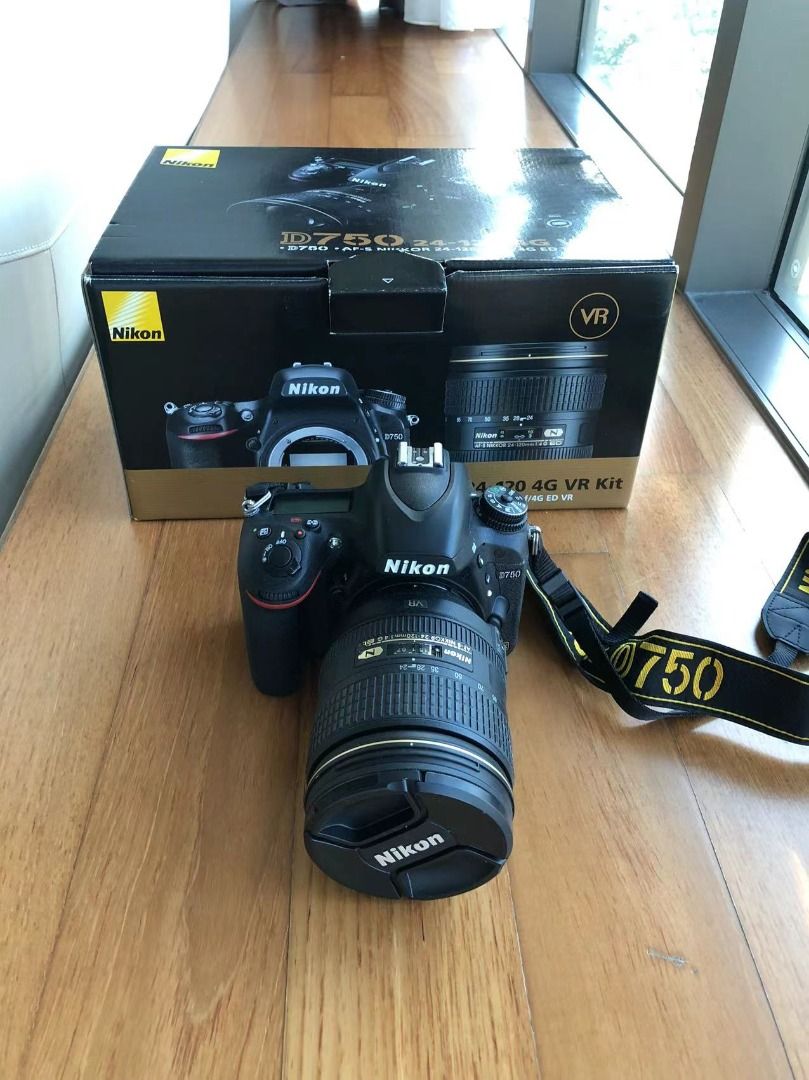 Nikon D750 Full Kit 24-120 4G VR, Photography, Cameras on Carousell
