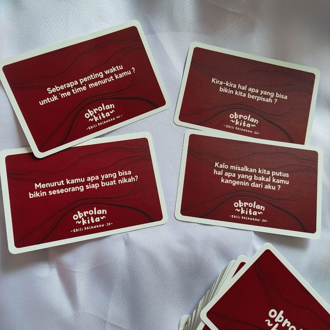 Obrolan Kita edisi pasangan kartu permainan card game on Carousell