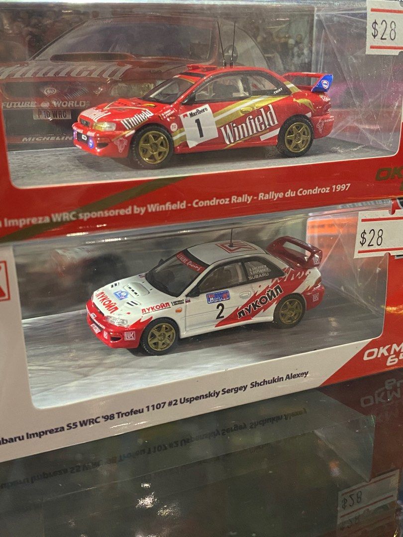 OKM 1/64 Subaru Impreza WRX GC8 Type R 22B Marlboro Rally, Hobbies ...
