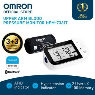 Omron Upper Arm Automatic Blood Pressure Monitor HEM-7361T