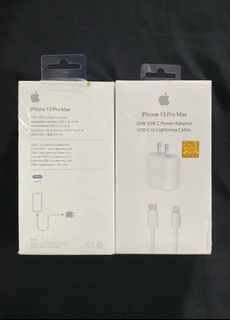 ORIGINAL iPhone charger 20W and cable type c to Lightning 13/12/11 Pro max