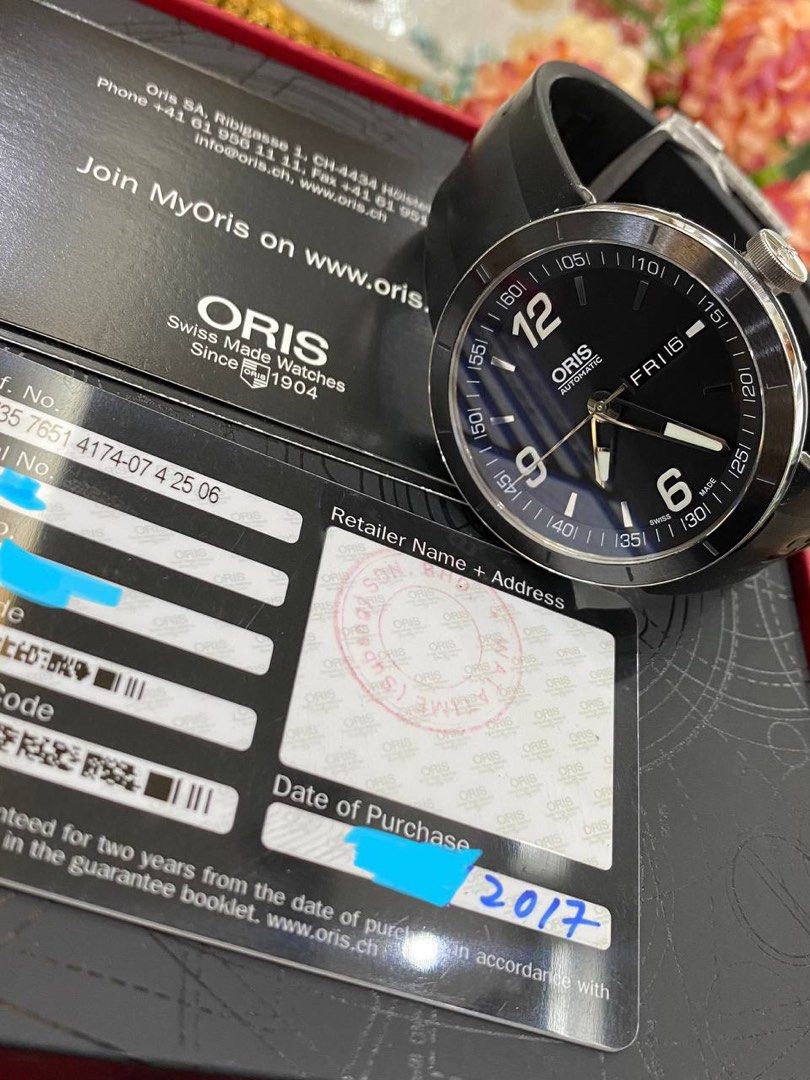 ORIS TTI DAY DATE REF 01 735 7651 4174 07 4 25 06 43MM AUTOMATIC