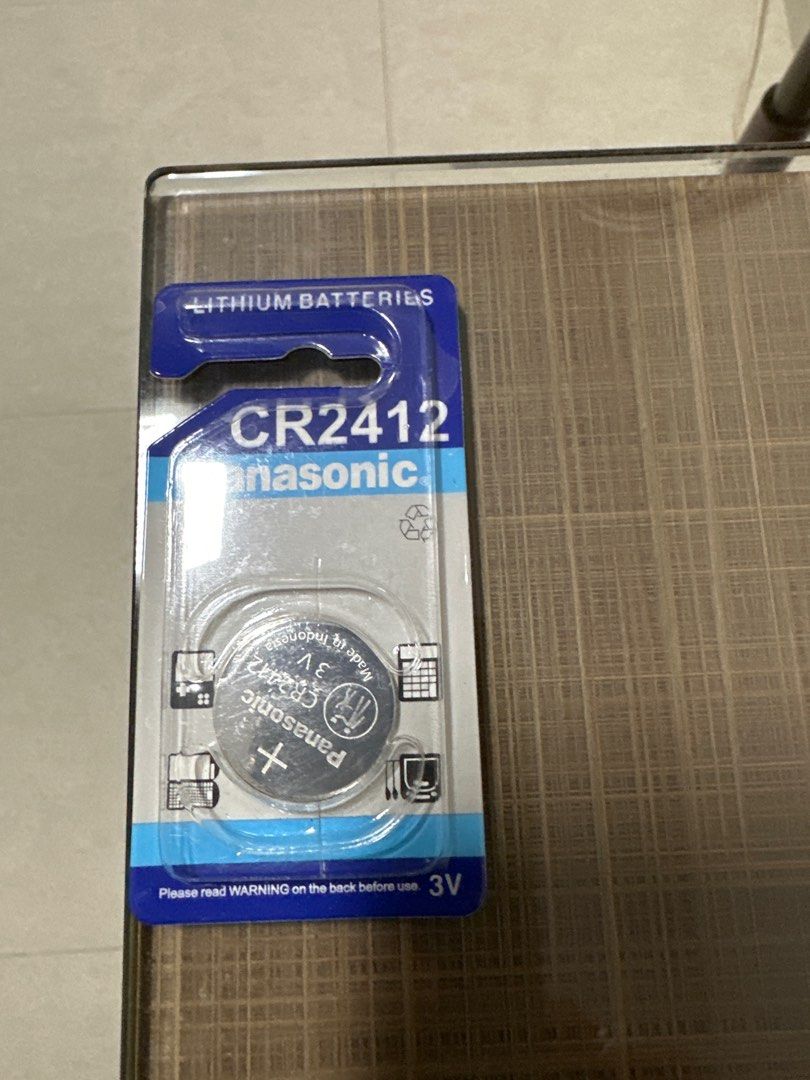 Panasonic CR 2412 battery, Car Accessories, Accessories on Carousell