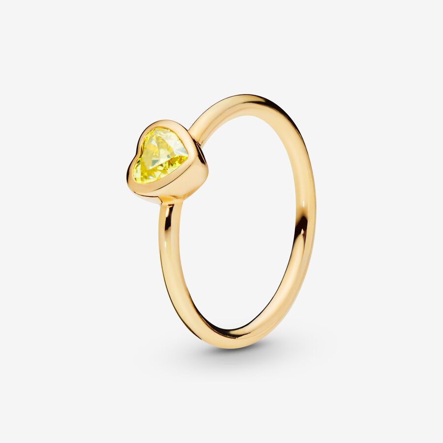 Pandora Authentic Gold Radiant Heart Ring Women s Fashion