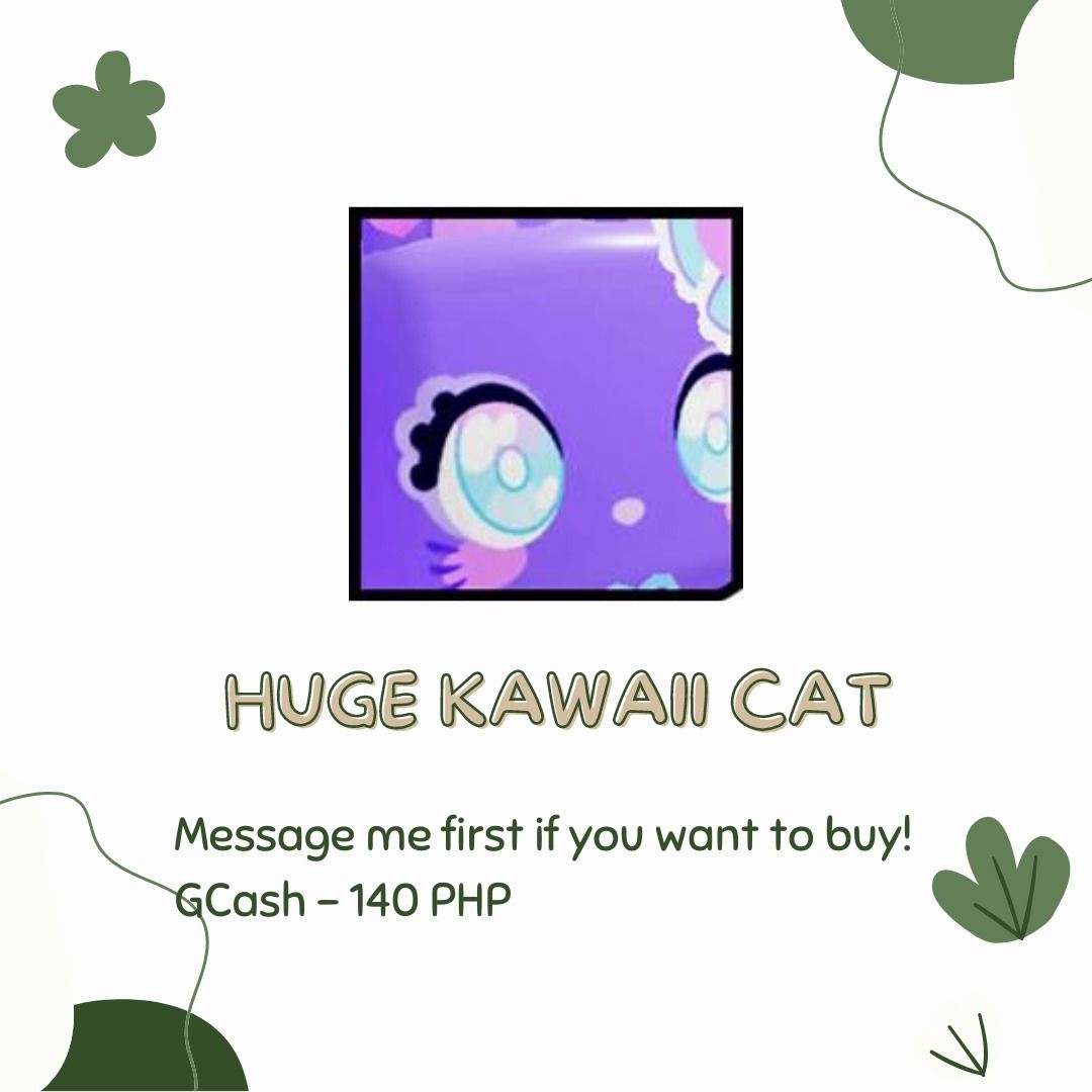 PET SIMULATOR X HUGE KAWAII CAT, Video Gaming, Video Games, Others on