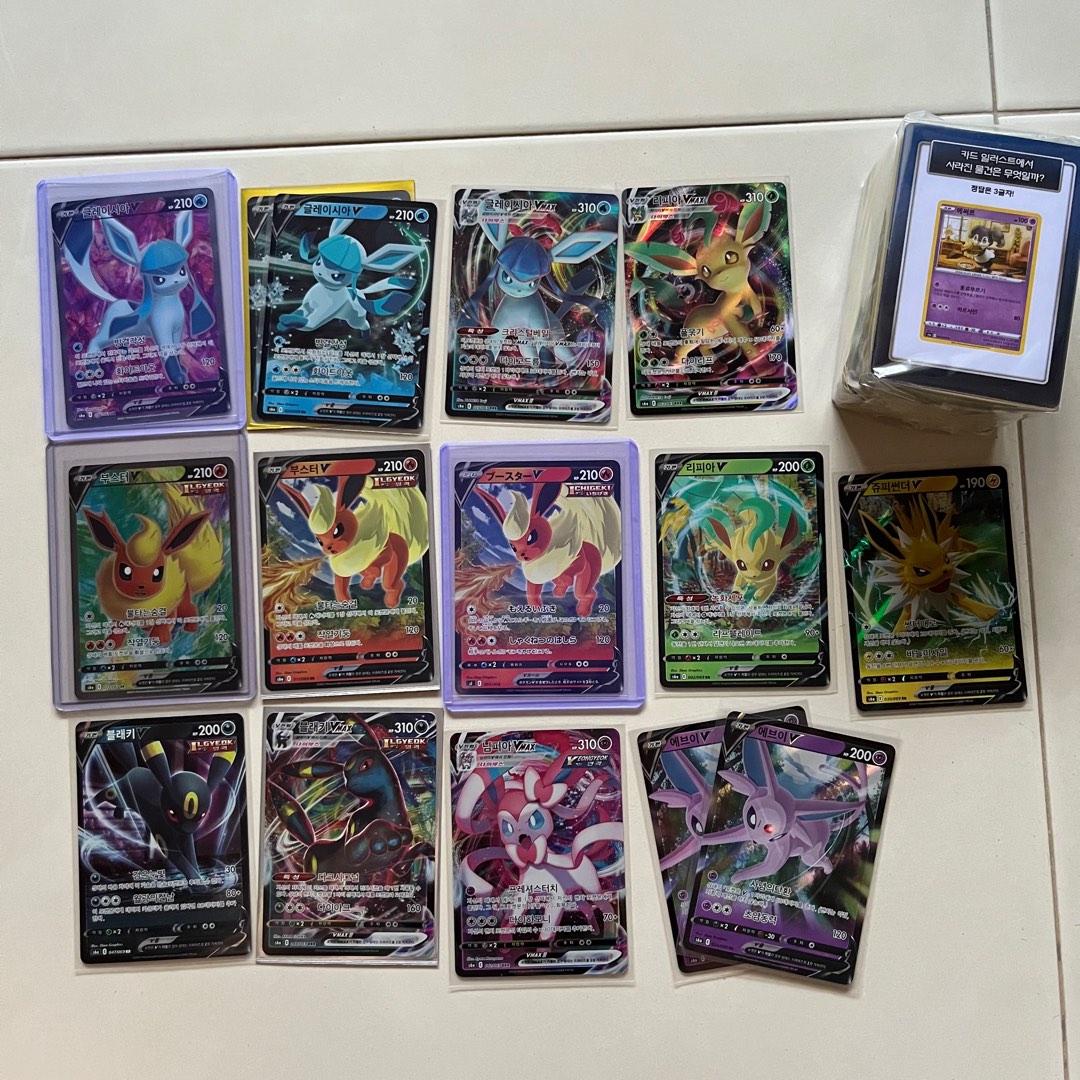 Pokémon 16 Card Glaceon Sylveon Leafeon Umbreon Vaporeon Jolteon Espeon Holo eBa