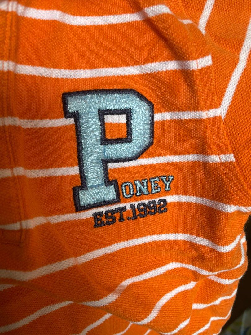 Poney Orange Polo (Category: Babies & Kids Fashion) located in Pasig City. Submitted by stefca (Listing ID 1247752770, Image 2). Description: *Poney Orange Polo *3-4 years old.