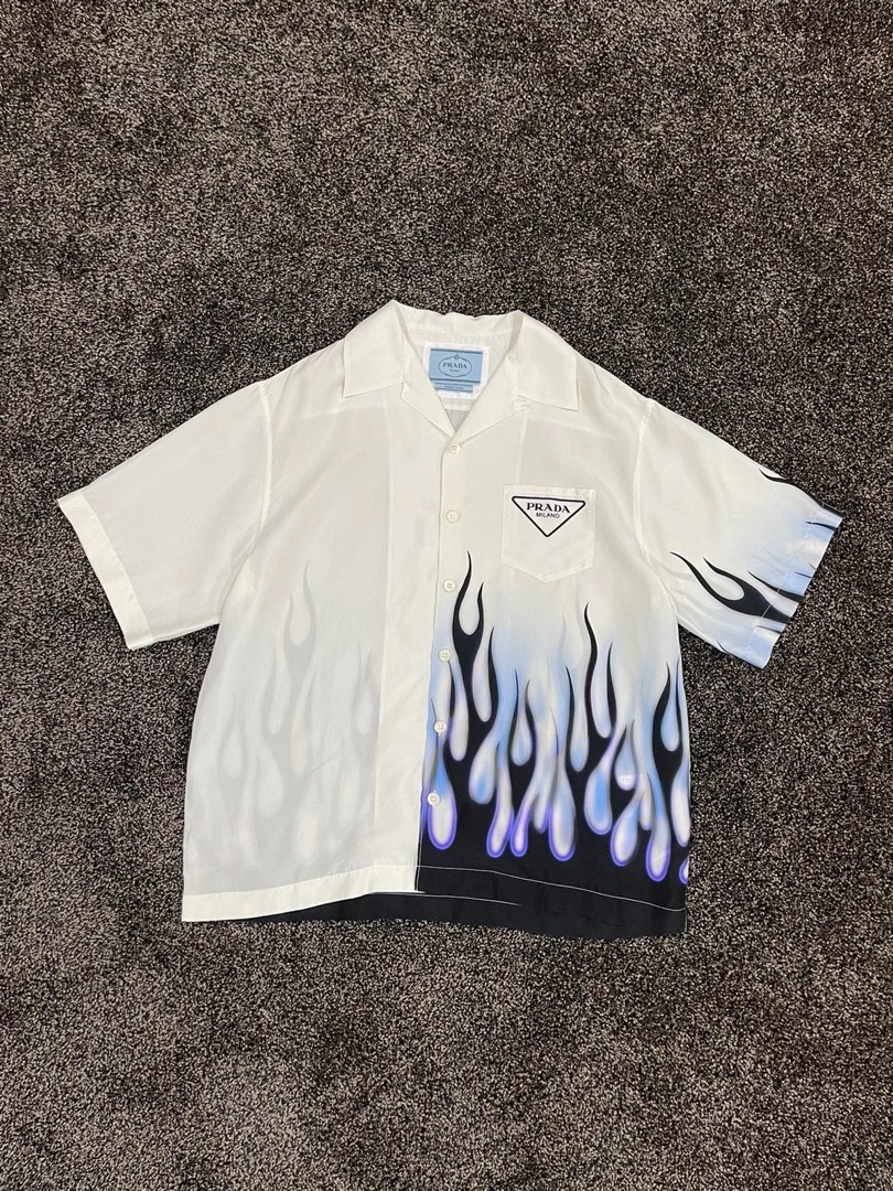 Prada flame on sale shirt