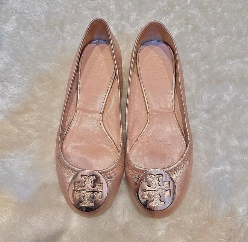 Tory burch 2025 rose gold shoes