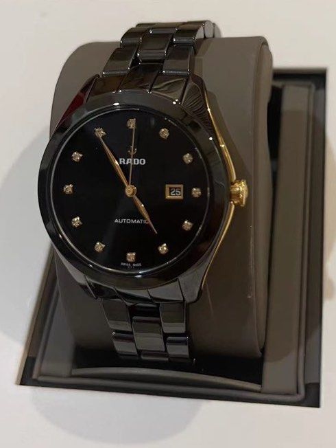 RADO HyperChrome Automatic Diamond Black Dial Ladies Limited Edition Watch R32255712